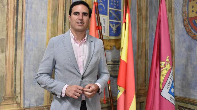Guzmán Gómez, alcalde de Medina del Campo, durante la entrevista