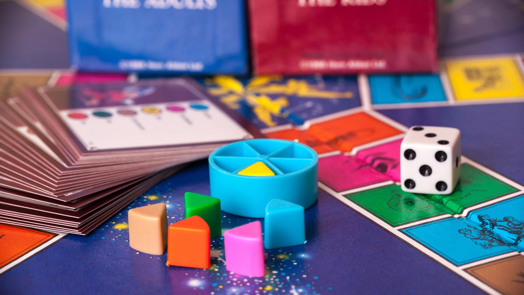 Imagen de archivo de un juego similar al trivial.