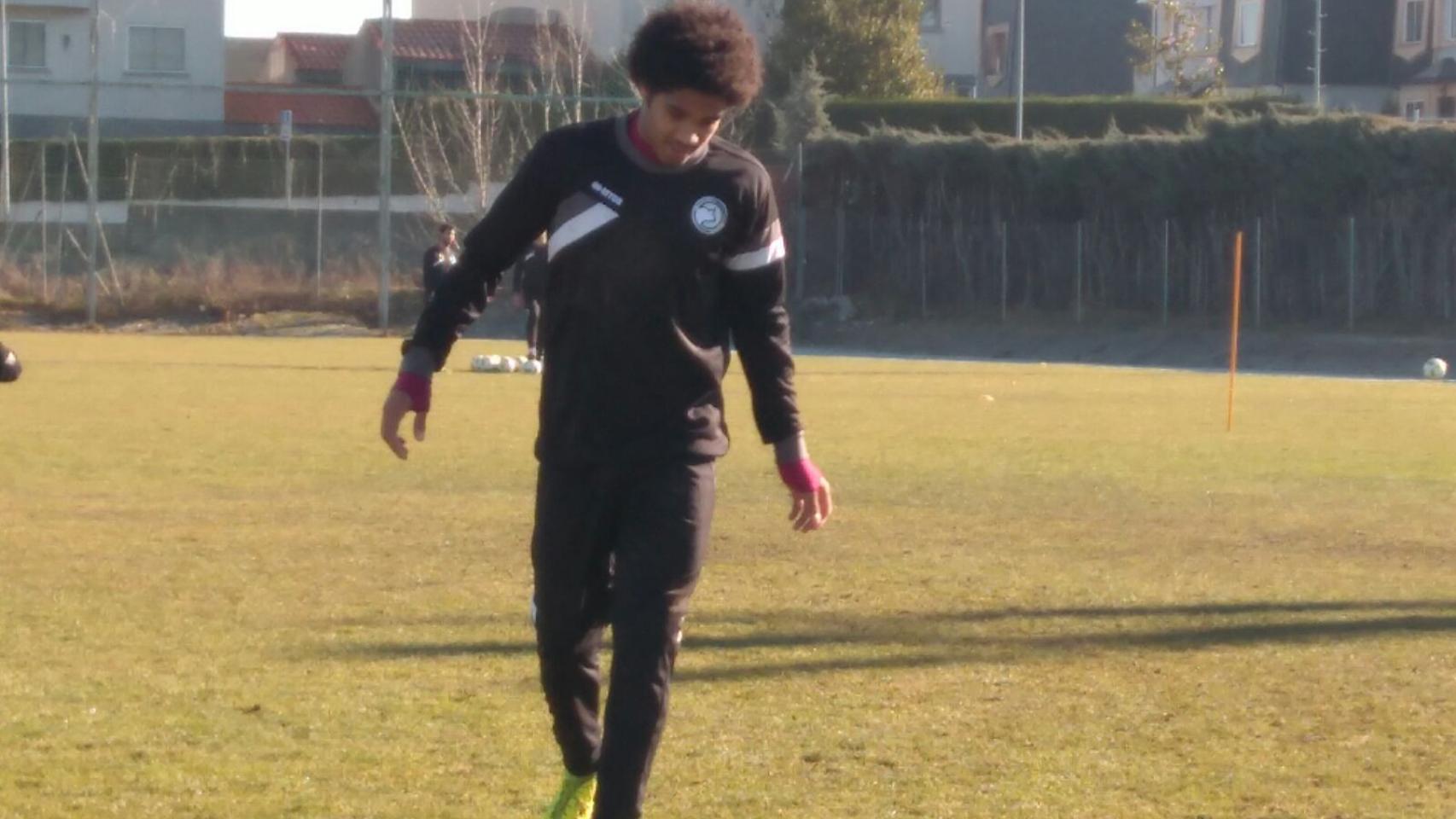 David Mitogo con Unionistas CF