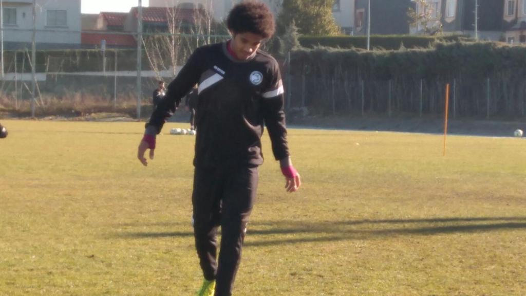 David Mitogo con Unionistas CF