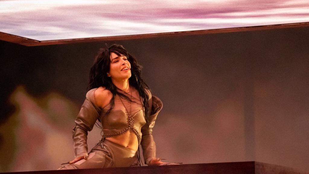 La sueca Loreen, ganadora de Eurovisión 2012, durante un ensayo previo a la final de Eurovisión 2023.