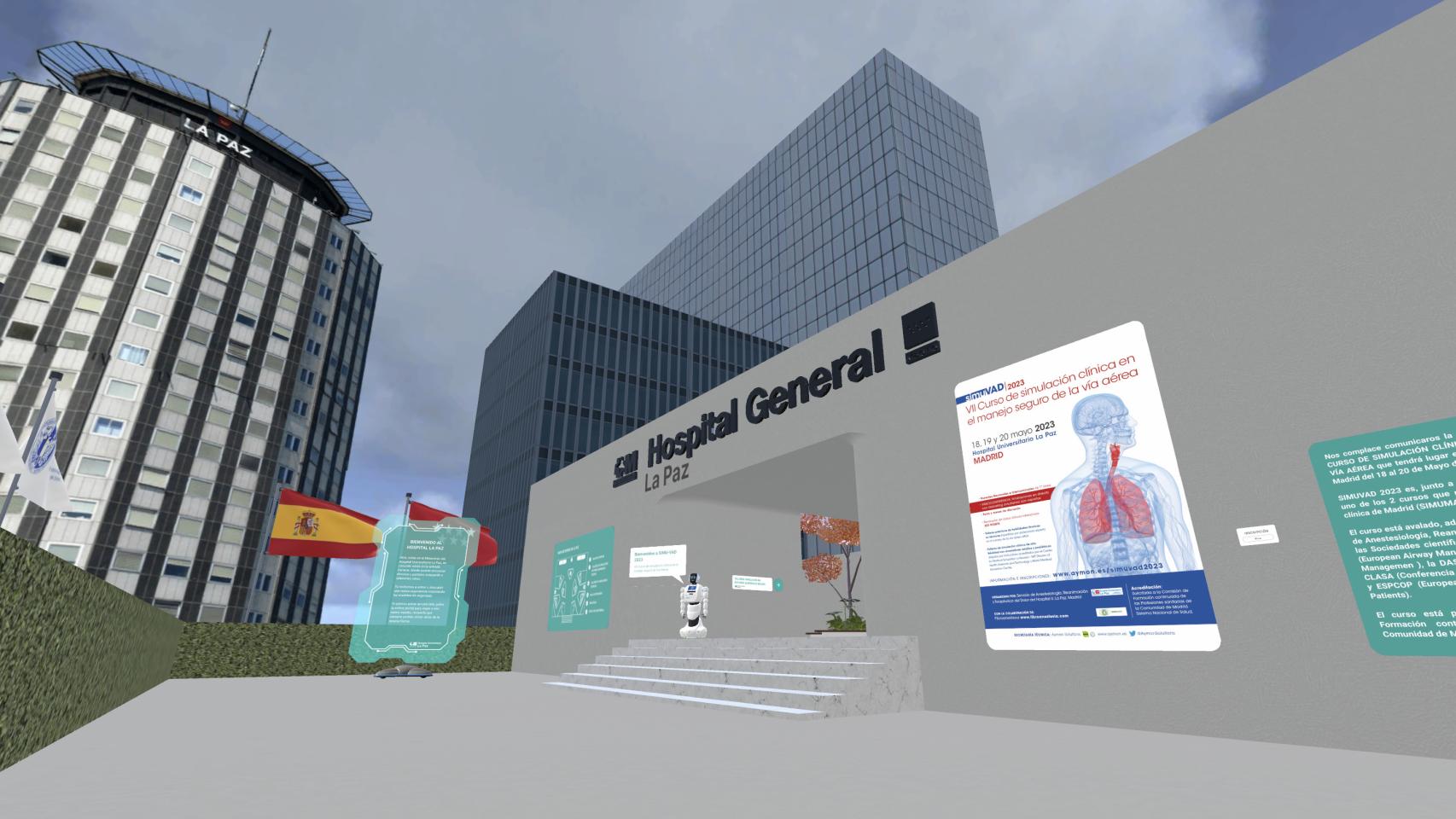 Imagen del metaverso del Hospital de La Paz.