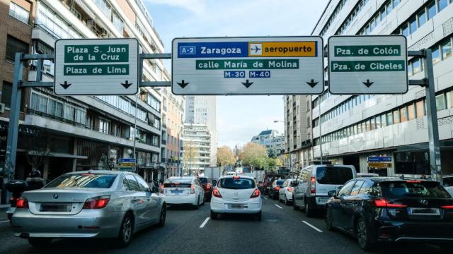 Calle céntrica de Madrid en 2019.