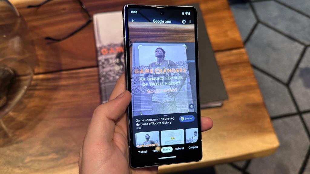 Funcionalidad de Google Lens en la cámara.