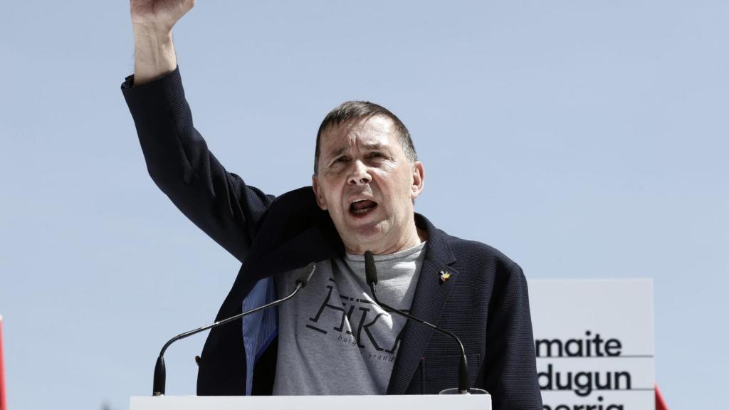 Otegi en un acto electoral.
