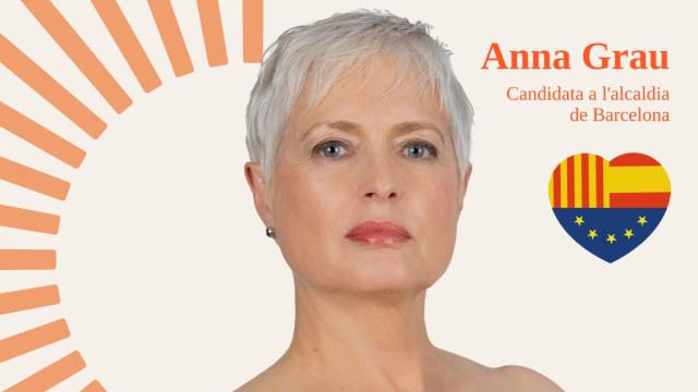 Detalle del cartel electoral de Anna Grau.