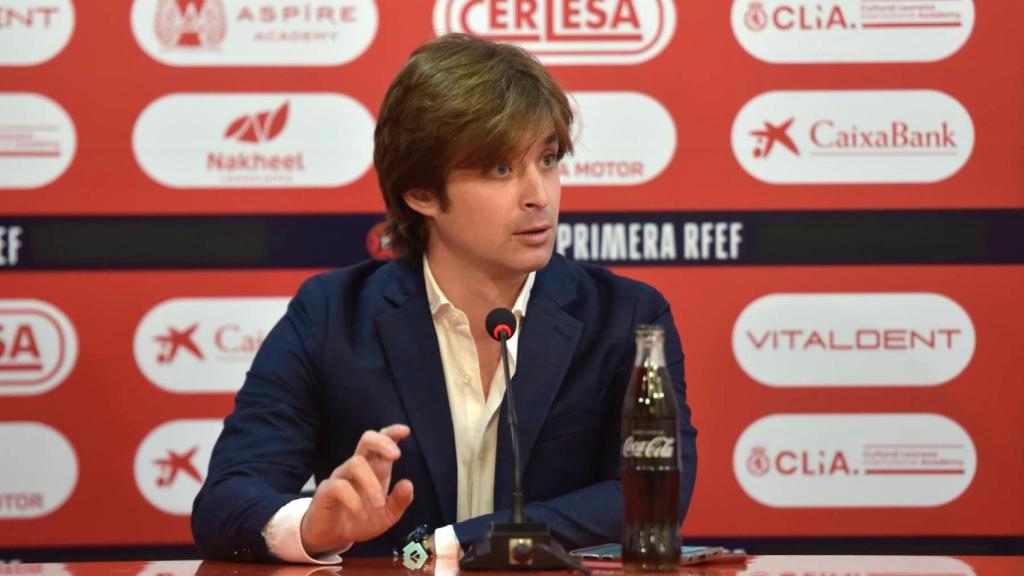 Manzanera, en una rueda de prensa.