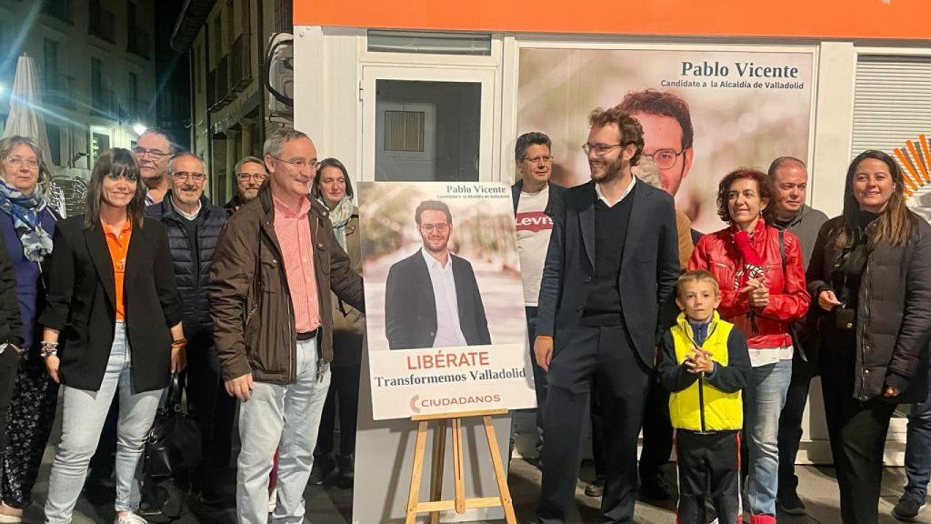 Pablo Vicente y el resto del equipo de Ciudadanos