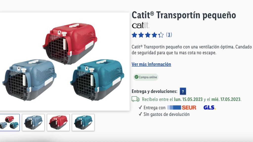 Transportín pequeño.