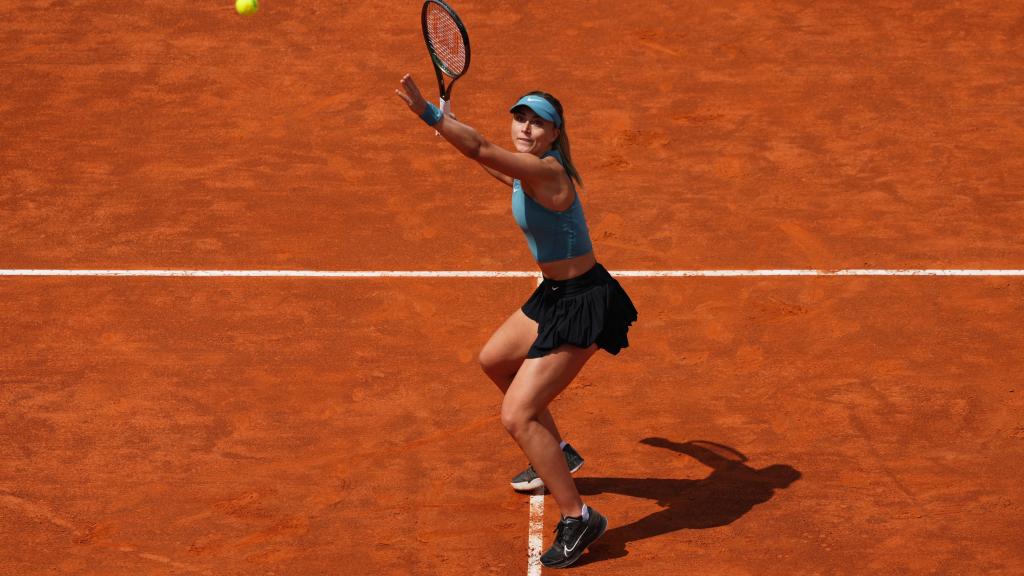 Badosa, durante la disputada del Masters 1000 de Roma.