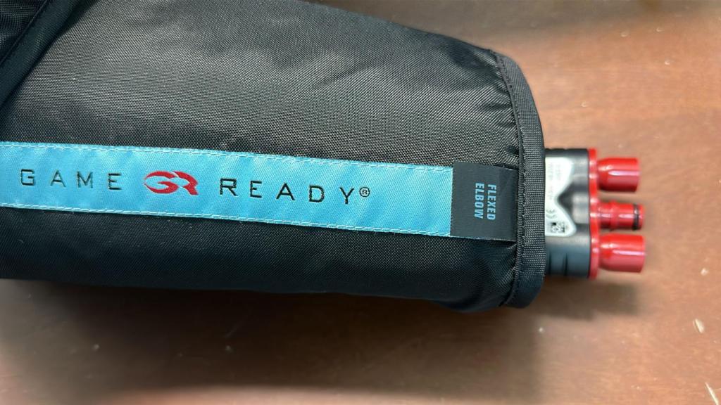 Detalle del Banda Codo Flexionado Game Ready de Nick Cobo