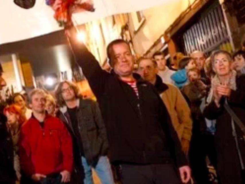 Juan Ramón Rojo en la actualidad, durante un homenaje.