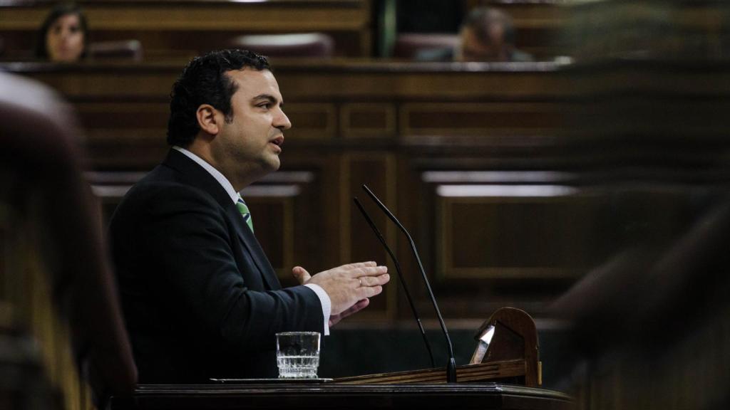 Alberto Rodríguez Almeida, diputado de Vox, el pasado 7 de febrero en el Congreso.