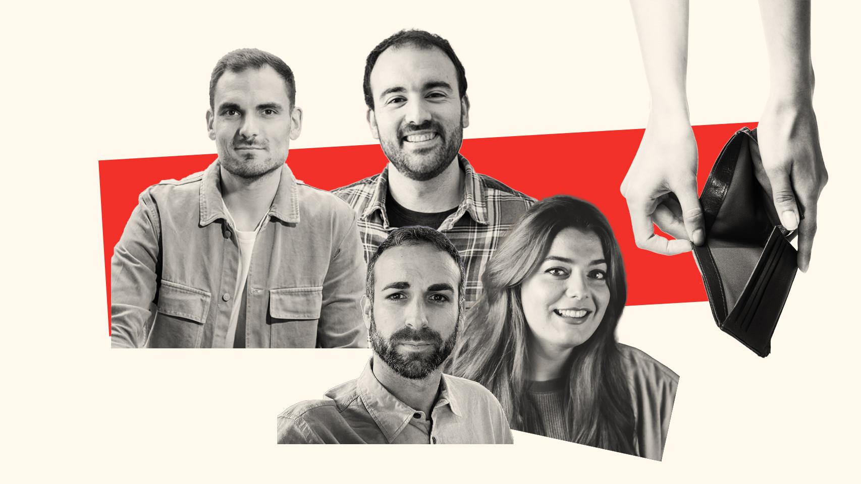 Montaje de los cuatros divulgadores científicos entrevistados por este periódico.
