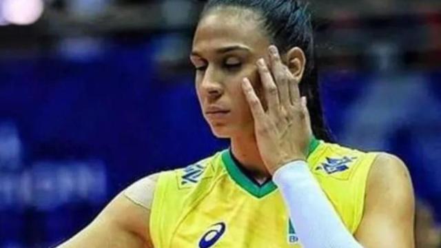 Ana Paula Borgo, con la camiseta de Brasil.
