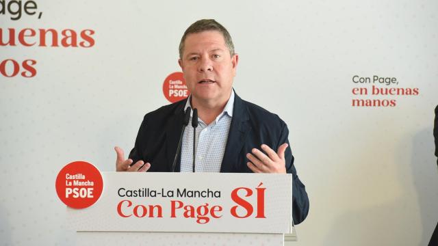Emiliano García-Page en La Roda (Albacete).