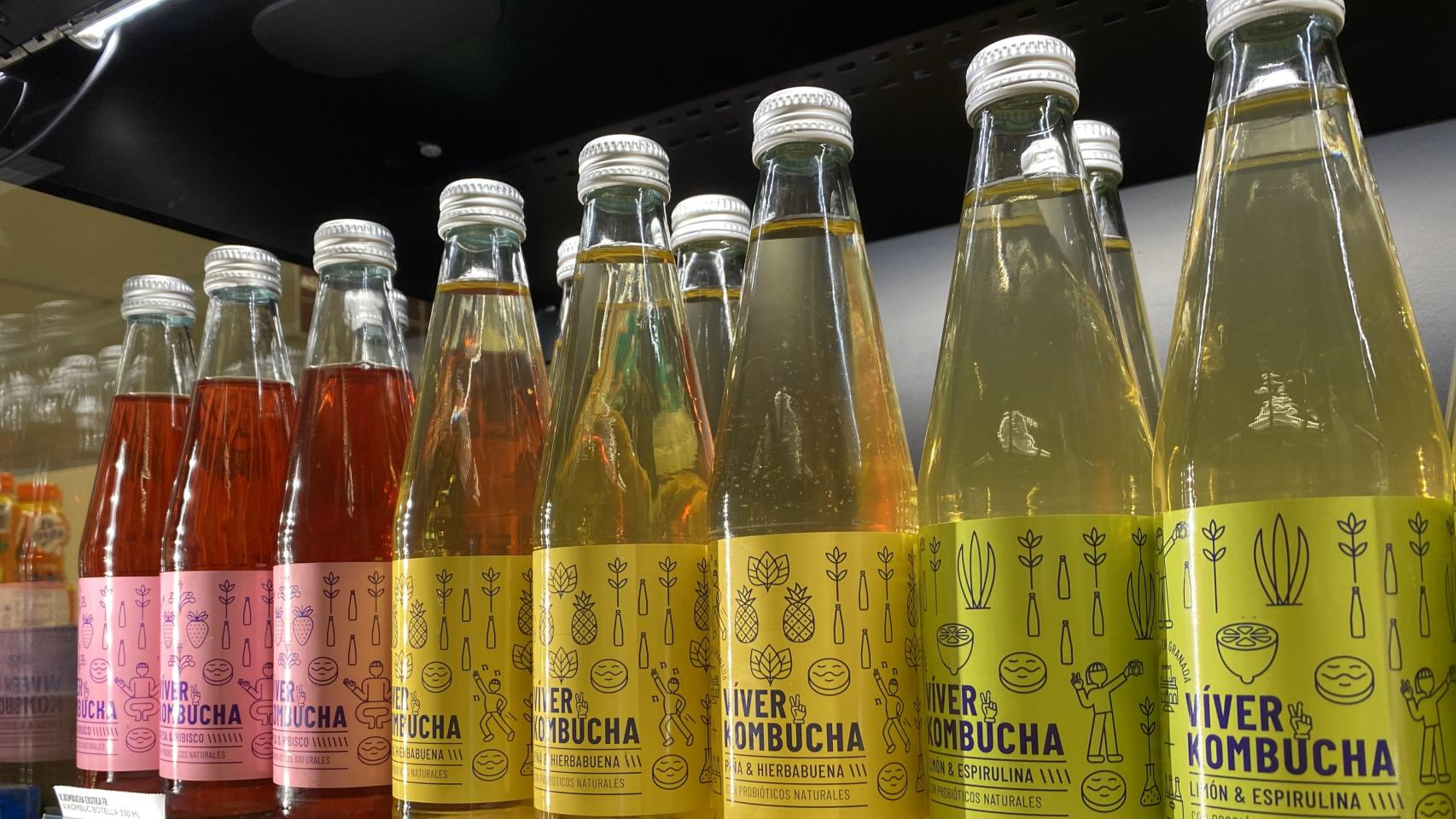 Productos de Víver Kombucha.