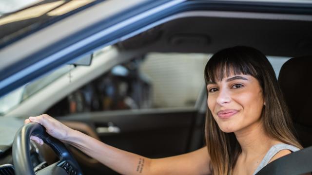 Imagen de archivo de una taxista.