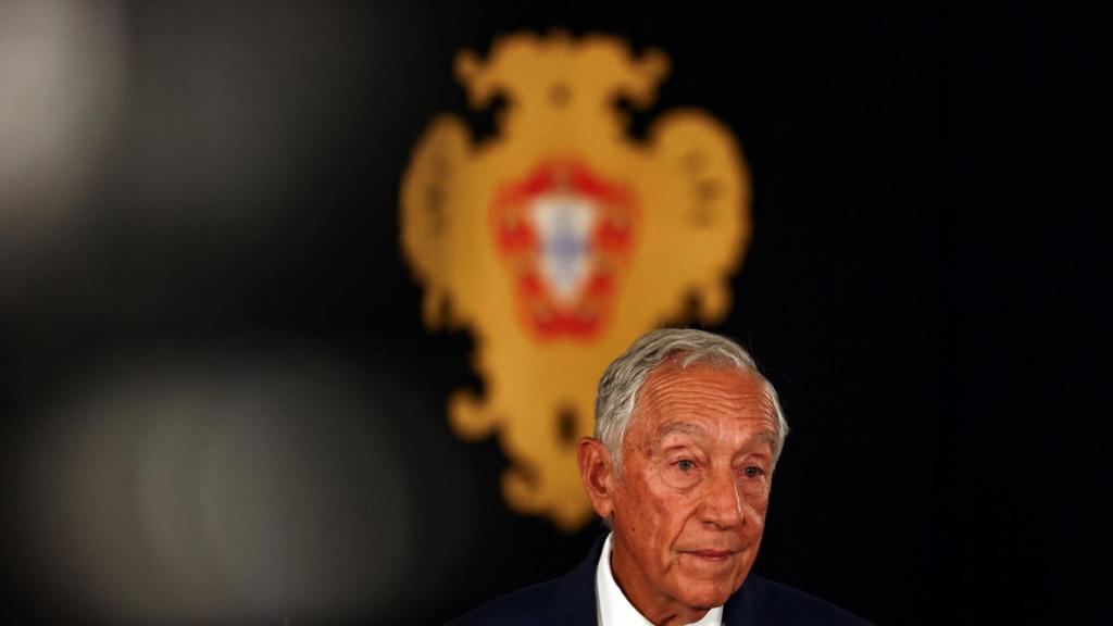 El presidente de Portugal, Marcelo Rebelo de Sousa, en una comparecencia en el Palacio de Belem.