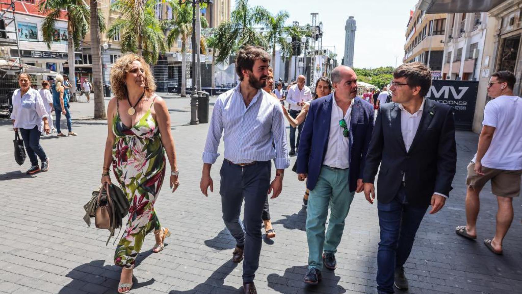 García-Gallardo en su visita a Tenerife