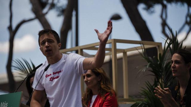 Íñigo Errejón, líder de Más Madrid, en un acto de Getafe.