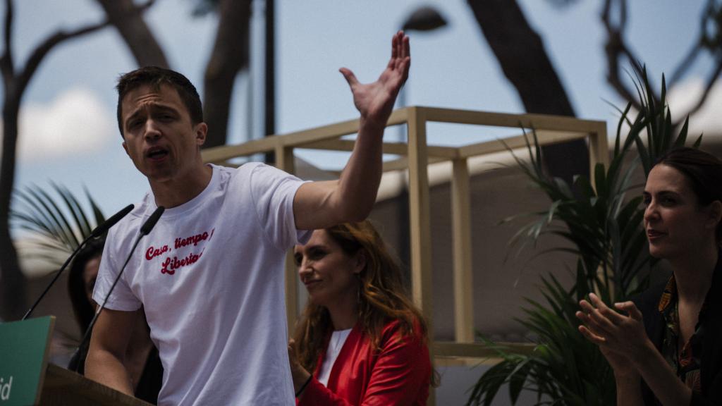 Íñigo Errejón, líder de Más Madrid, en un acto de Getafe.