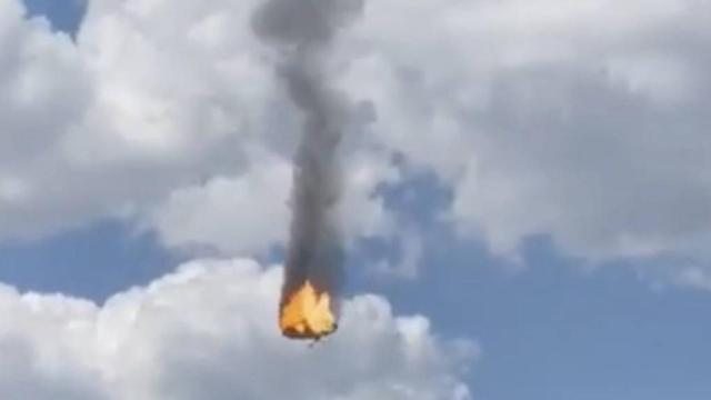 Un helicóptero se estrella en la región de Briansk.