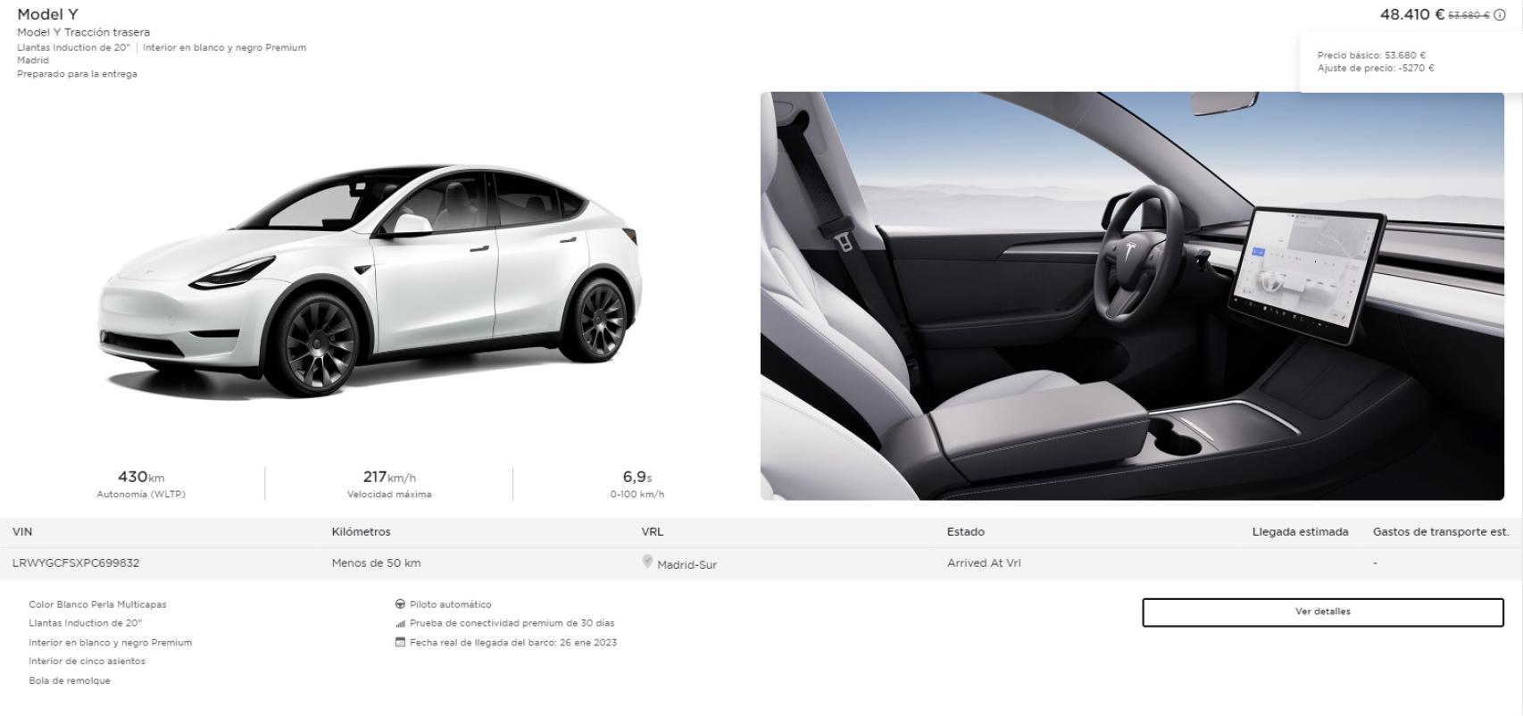 Tesla Model Y que quería comprar