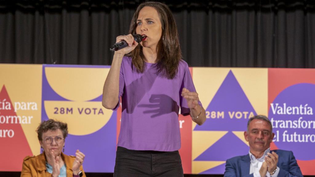 Ione Belarra, secretaria general de Unidas Podemos, en el acto de Mallorca.