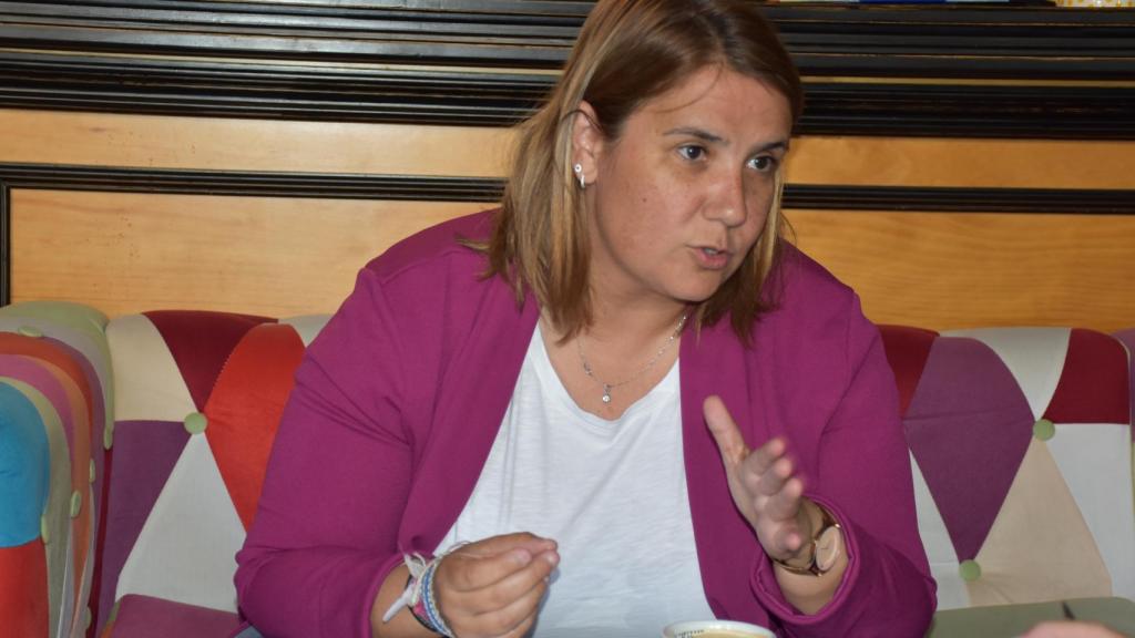 Tita García, en un momento de la entrevista