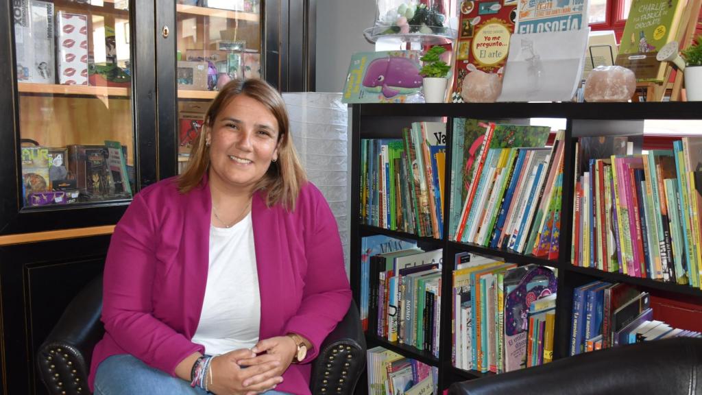 Tita García, alcaldesa de Talavera y candidata a la reelección, en un momento de la entrevista