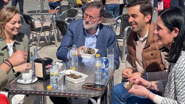 Mariano Rajoy en la Festa da Troita de Oroso (A Coruña).
