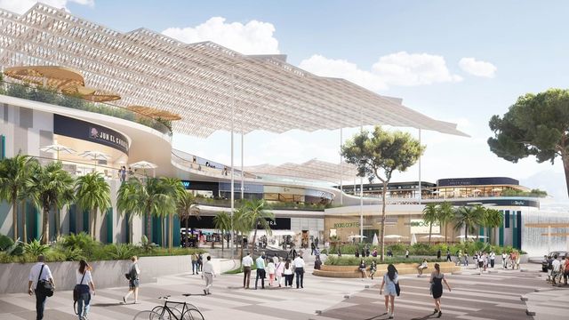Recreación de la fachada del nuevo centro comercial de Benidorm que diseña Unibail-Rodamco.