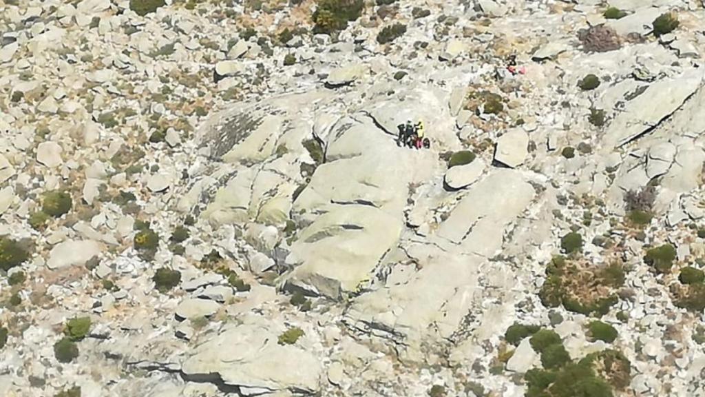 Imagen del rescate en Ávila.