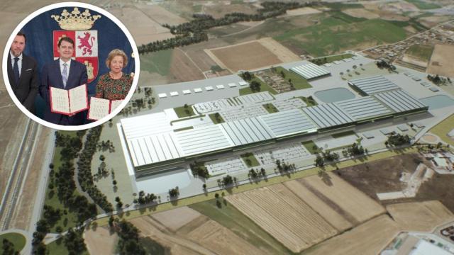 Imagen de la recreación de la futura fábrica de baterías eléctricas de Inobat en Valladolid.