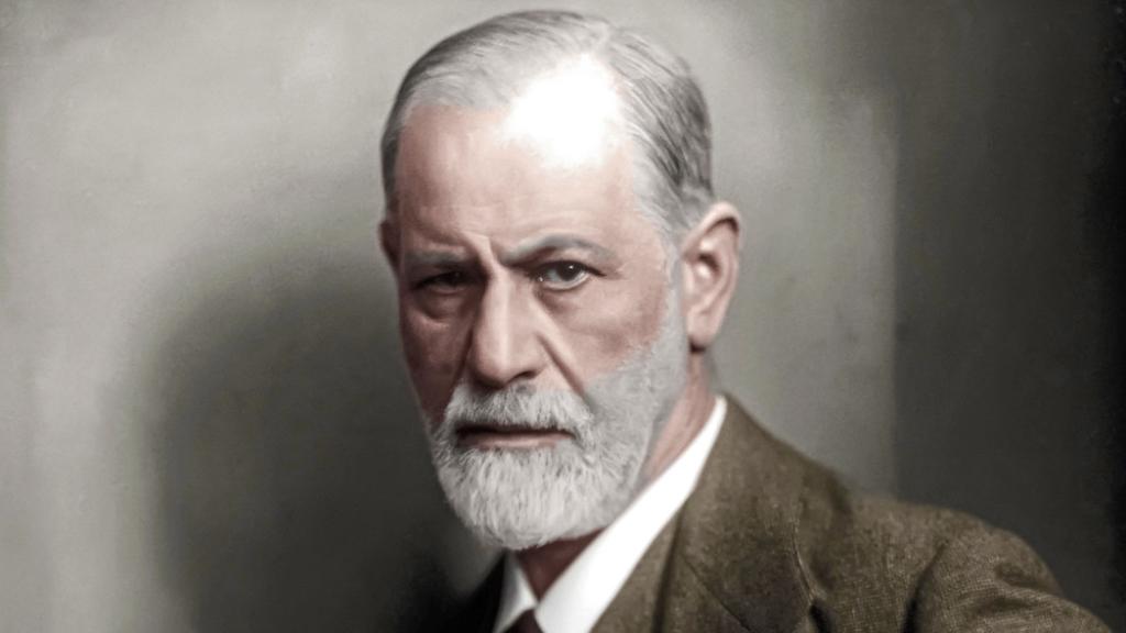 Versión coloreada del retrato de Sigmund Freud, realizado por Max Halberstadt