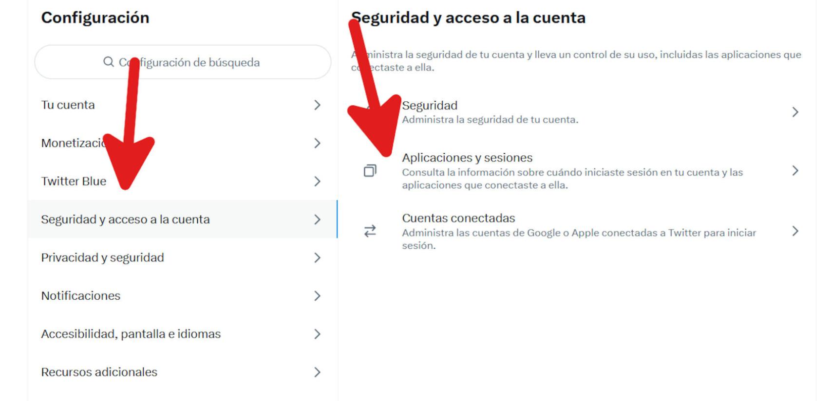 Accediendo a las apps conectadas con nuestra cuenta de Twitter