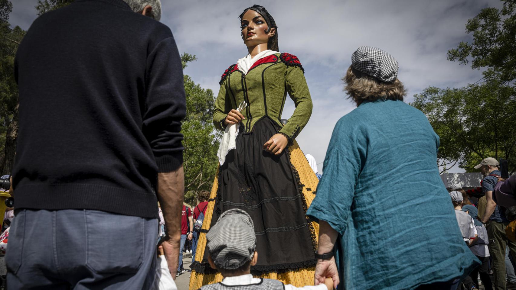 Los gigantes y cabezudos de San Isidro.