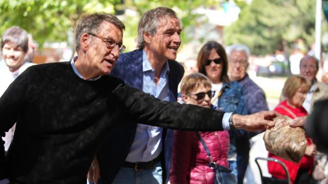 Feijóo, este martes en Alcorcón con el candidato de su partido al Ayuntamiento, Antonio González Terol.