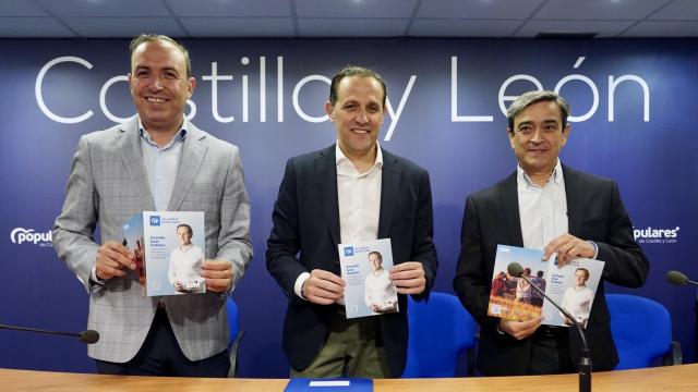 El presidente de la Diputación de Valladolid y candidato del PP, Conrado Íscar, durante la presentación de su programa electoral