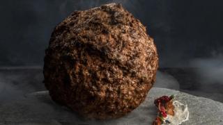 La famosa albóndiga de carne de mamut. (Aico Lind/www.studioaico.nl)