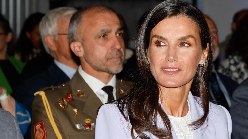 Letizia en un acto en Madrid.