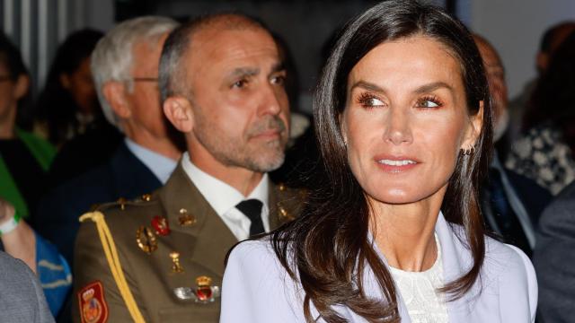 Letizia en un acto en Madrid.