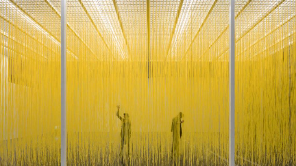 'Lo que pesa una cabeza'. El TEA rescata en esta exposición el ‘Penetrable’ de Jesús Rafael Soto, que instaló en la ciudad en 1973. Foto: Sergio Acosta