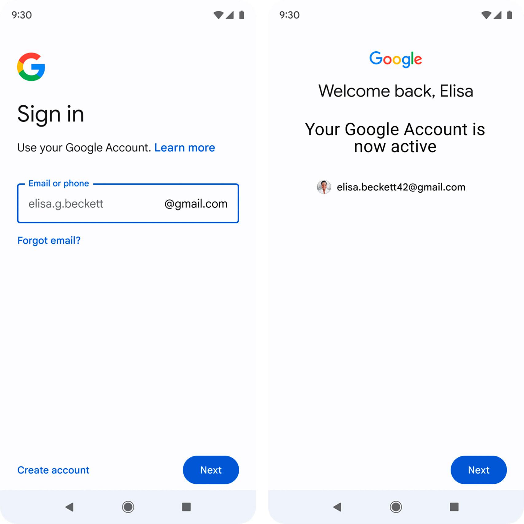 Reactivación de una cuenta de Google