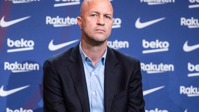 Jordi Cruyff, en un acto del FC Barcelona