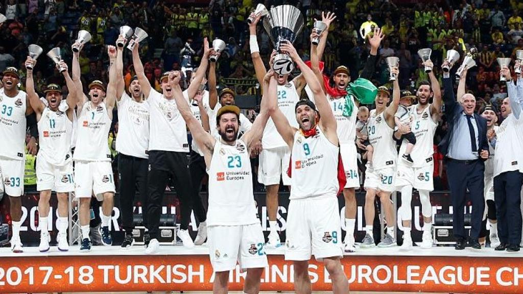 El Real Madrid de Baloncesto, campeón de la Euroliga 2017/2018