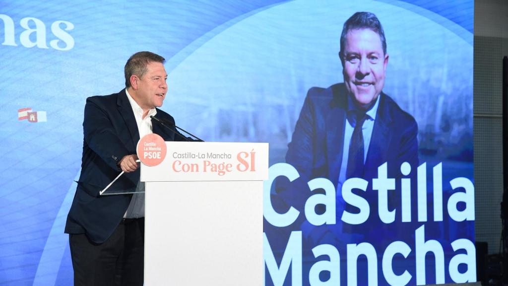 García-Page en Azuqueca de Henares (Guadalajara). Foto: PSOE CLM.