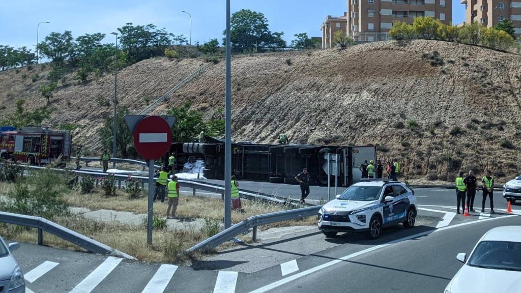 Accidente en la TO-20. Foto: Europa Press.