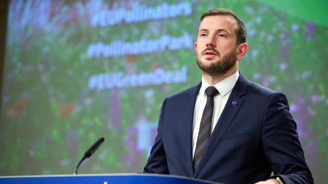 Virginijus Sinkevicius, comisario de Medioambiente en la UE.